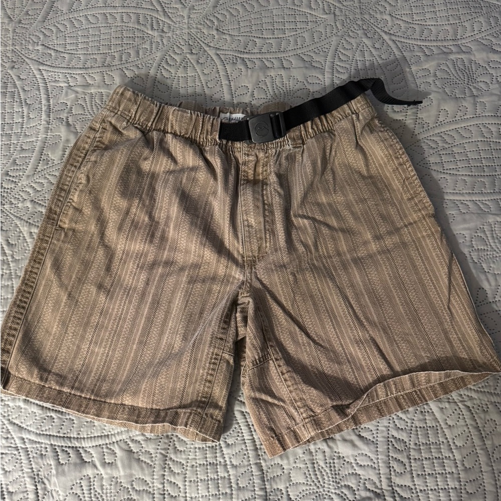 Magellan Outdoors Shorts with Elastic Waistband and Black Belt